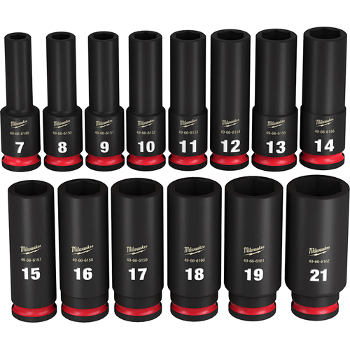 Picture of 14 Pc. SHOCKWAVE Impact Duty™ 3/8" Drive Metric Deep 6 Point Socket Set