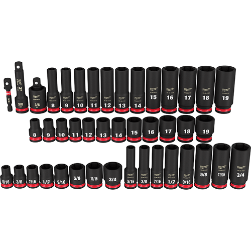 Picture of 43 Pc. SHOCKWAVE Impact Duty™ 3/8" Drive SAE & Metric Deep 6 Point Socket Set