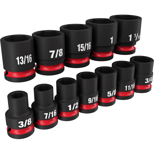 Picture of 12 Pc. SHOCKWAVE Impact Duty™ 1/2" Drive SAE Standard 6 Point Socket Set