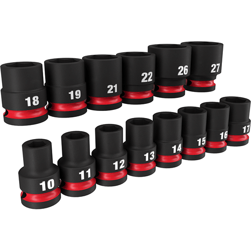 Picture of 14 Pc. SHOCKWAVE Impact Duty™ 1/2" Drive Metric Standard 6 Point Socket Set
