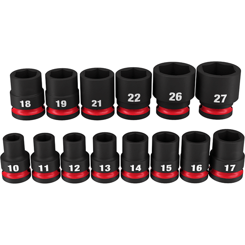 Picture of 14 Pc. SHOCKWAVE Impact Duty™ 1/2" Drive Metric Standard 6 Point Socket Set