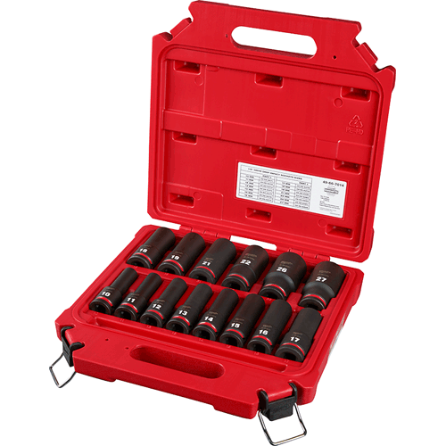 Picture of 14 Pc. SHOCKWAVE Impact Duty™ 1/2" Drive Metric Deep 6 Point Socket Set