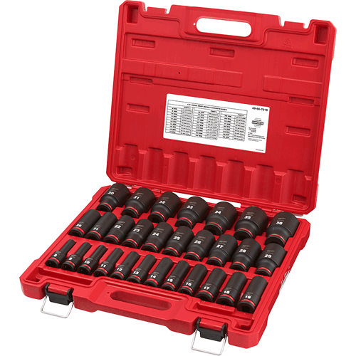 Picture of 29 Pc. SHOCKWAVE Impact Duty™ 1/2" Drive Metric Deep 6 Point Socket Set