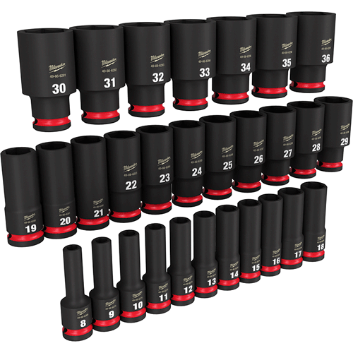 Picture of 29 Pc. SHOCKWAVE Impact Duty™ 1/2" Drive Metric Deep 6 Point Socket Set