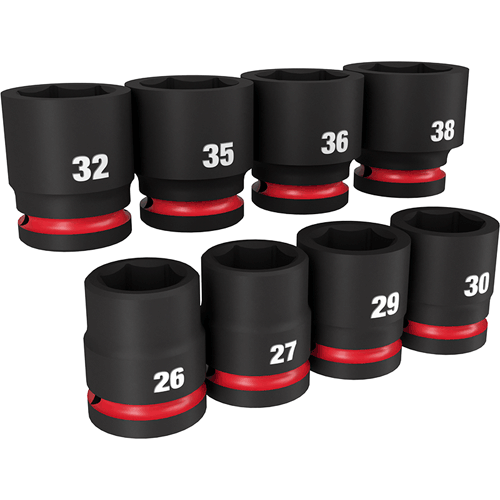Picture of 8 Pc. SHOCKWAVE Impact Duty™ 3/4" Drive Metric Standard 6 Point Socket Set