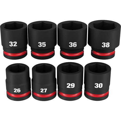 Picture of 8 Pc. SHOCKWAVE Impact Duty™ 3/4" Drive Metric Standard 6 Point Socket Set