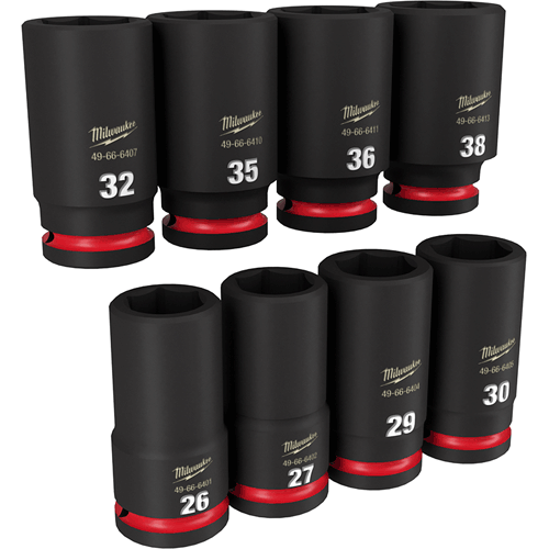 Picture of 8 Pc. SHOCKWAVE Impact Duty™ 3/4" Drive Metric Deep 6 Point Socket Set
