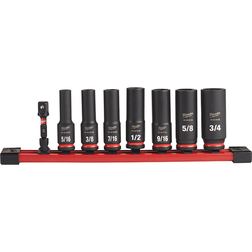 Picture of 8 Pc. SHOCKWAVE Impact Duty™ 3/8" Drive SAE Deep 6 Point Socket Set