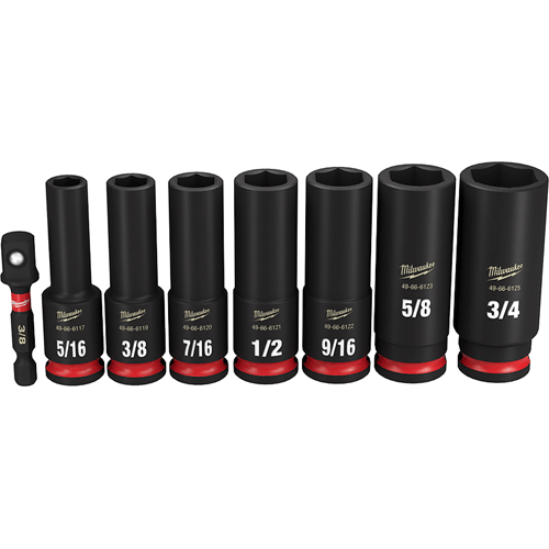 Picture of 8 Pc. SHOCKWAVE Impact Duty™ 3/8" Drive SAE Deep 6 Point Socket Set