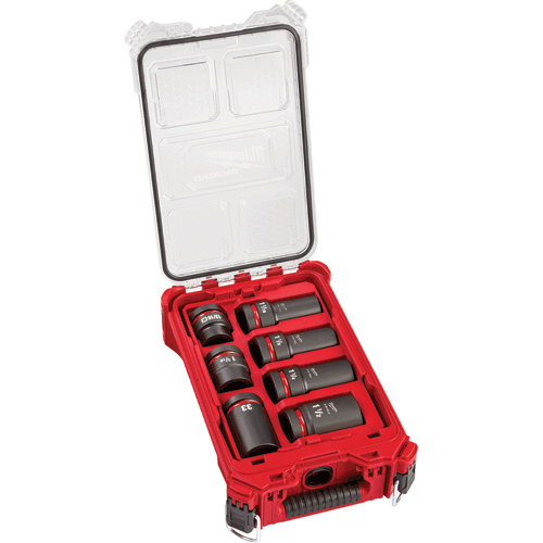 Picture of 7 Pc. SHOCKWAVE Impact Duty™ 1" Drive MM & SAE Wheel Service Socket PACKOUT™ Set