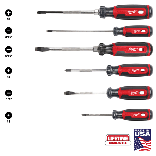Picture of 6PC CUSHION GRIP SCREWDRI
