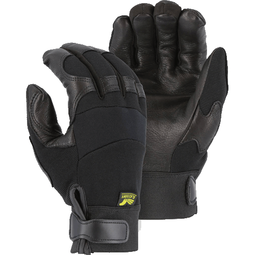 Picture of Winter Lined Black Hawk Mechanics Glove with Deerskin Palm and Knit Back, Large