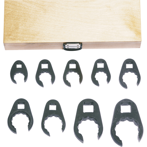 Picture of Crow Foot Wrench Kit, 9 Pc, 19-41mm