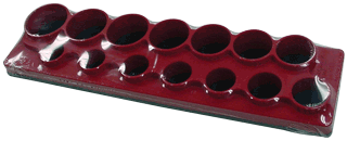 Picture of 1/2" Dr. Shallow Socket Organizer - Standard Red