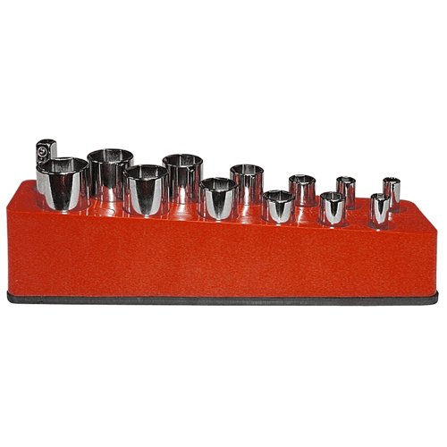 Picture of 3/8" Dr. Deep Socket Organizer - Standard Red