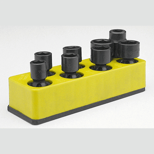 Picture of 3/8" Dr. Universal Impact Socket Organizer - Neon Yellow