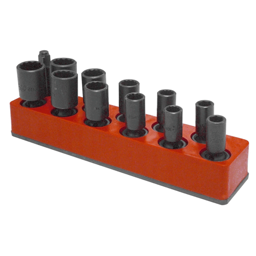 Picture of 3/8" Dr. Universal Impact Socket Organizer - Standard Red