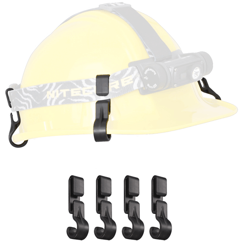 Picture of Nitecore NHC10 Helmet/Hard Hat Clips for Headlamps - 4pk