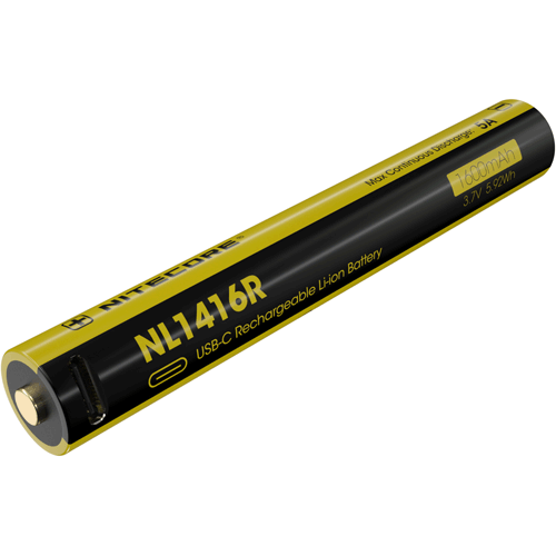 Picture of Nitecore NL1416R 1600mAh USB-C Rechargeable Battery, for MT2A Pro