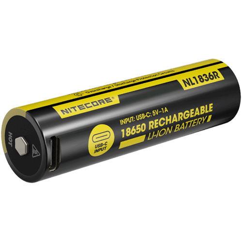 Picture of Nitecore NL1836R 3600mAh USB-C Rechargeable 18650 Battery