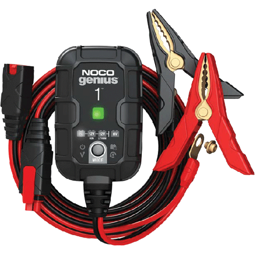 Picture of 6V & 12V 1A Genius Battery Charger + Maintainer