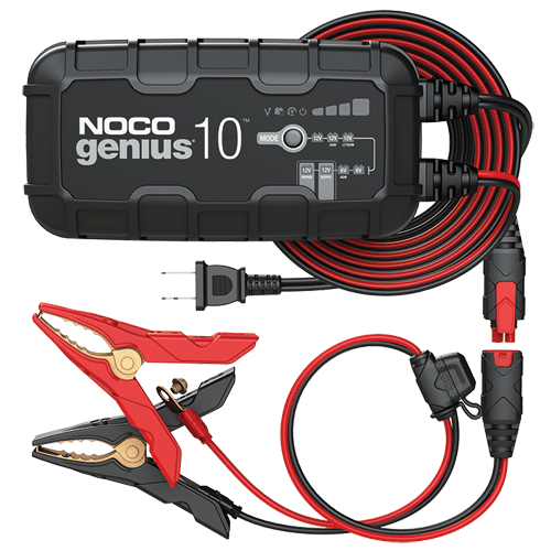 Picture of 6V & 12V 10A Genius Battery Charger + Maintainer