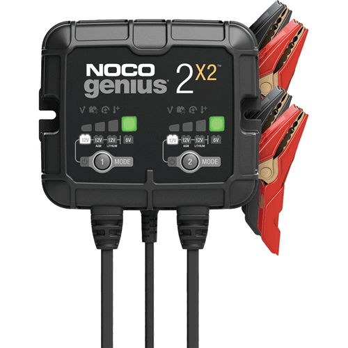 Picture of 6V/12V 2-Bank, 4-Amp (2-Amp Per Bank) Fully-Automatic Smart Charger