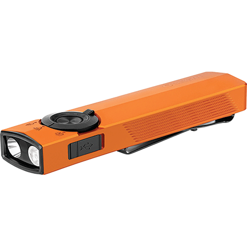 Picture of 1500 Lumens Flat Unibody EDC Flashlight with Multi-Light Sources - Orange