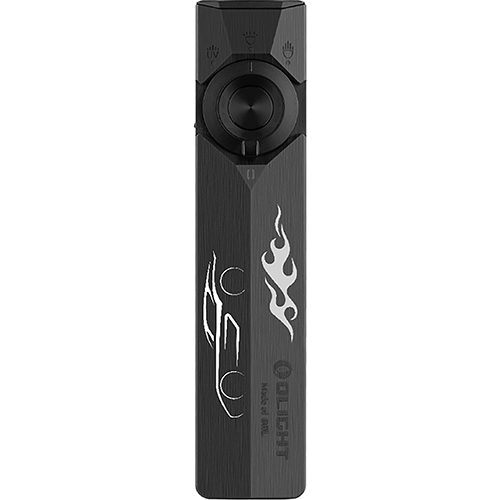 Picture of ArkPro Flat Unibody EDC 1,700 Lumen Flashlight with Multi-Light Sources - Onyx Black CW Phantom Drive