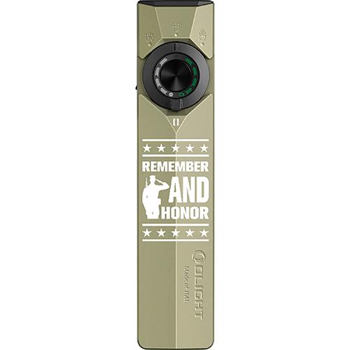 Picture of ArkPro Ultra Flat Unibody EDC 1,700 Lumen Flashlight - Olive Green CW Remembrance Edition