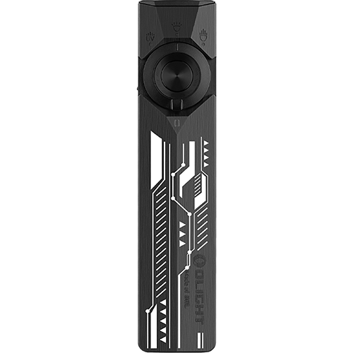 Picture of ArkPro Flat Unibody EDC 1,700 Lumen Flashlight with Multi-Light Sources - Onyx Black CW Signal Path