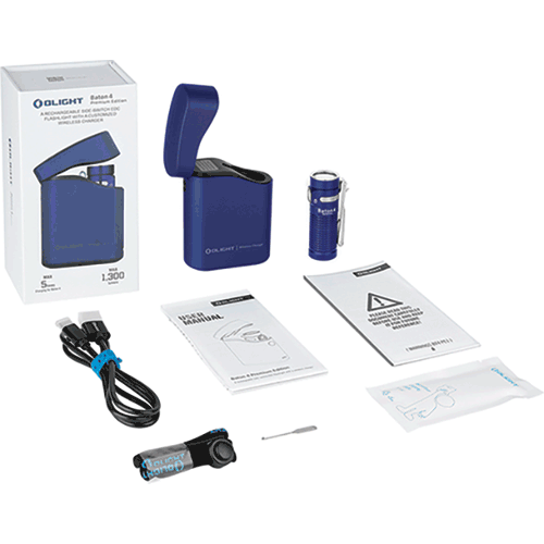 Picture of Baton 4 Powerful EDC Flashlight 1300 Lumens - Blue