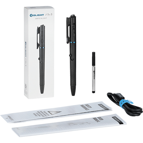Picture of O'Pen 3 Multifunctional Pen Light with 120 Lumens & Green Laser - Black