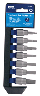 Picture of Fractional Hex Socket 7 Pc. Set