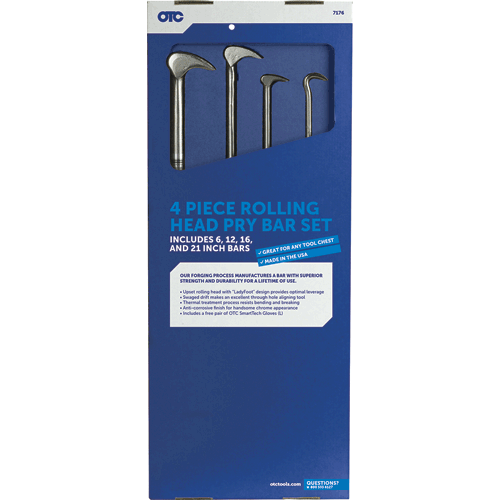 Picture of 4 Pc. Rolling Head Prybar Kit