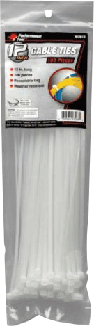 Picture of 100 Pc. 12" White Cable Ties