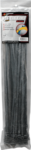 Picture of 50 Pc. 18" Black Cable Ties