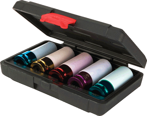 Picture of 5 Pc. 1/2" Dr. Thin Wall Impact Socket Set