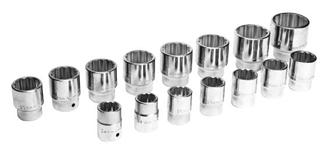 Picture of 16 Pc. Metric 3/4" Dr. 12 Pt. Socket Set