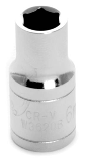 Picture of 1/4" Dr. 6 mm 6 Pt. Socket