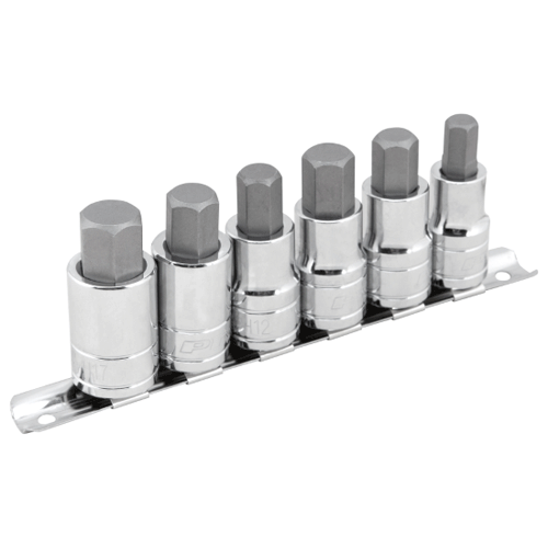 Picture of 6 Pc. 1/2" Dr SAE/MET Hex Bit Set