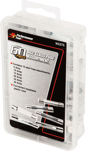 Picture of 60 Pc. AGC Glass Fuse Assortment