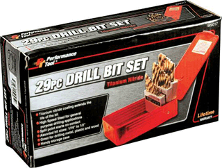 Picture of 29 Pc. Drill Bit Set with Steel Case