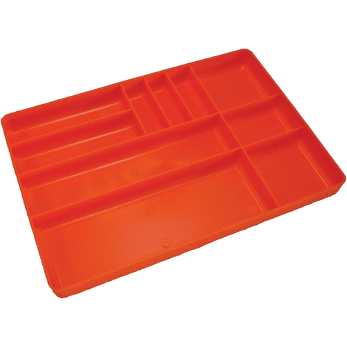 Picture of Tool Box Organization Plastic Tray with 10 Compartment, Orange