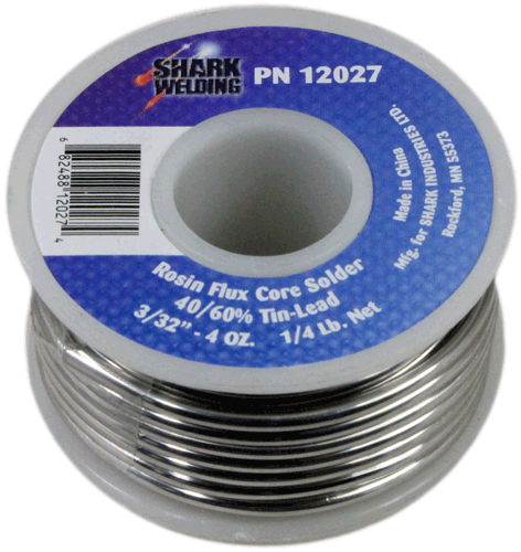 Picture of Rosin Flux Core Solder - 3/32" - 0.25 lb