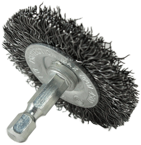 Picture of 2 CRIMPED WIRE BRUSH ON 1