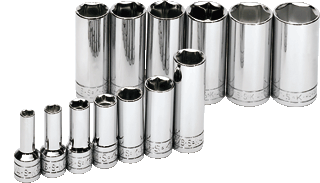 Picture of 13 Pc. 3/89 Drive, 6 Point Deep Fractional Socket Set