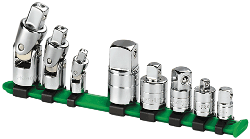 Picture of 8 Pc. 1/4" Drive Chrome Universal/Adapter Set