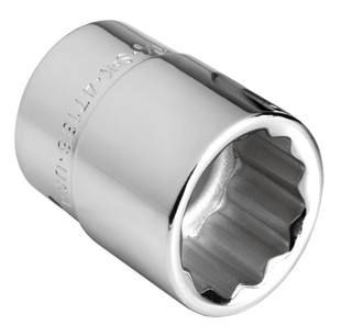 Picture of 1/2" Drive 12 Pt. Standard Fractional Socket 3/4"