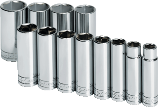 Picture of 12 Pc. 1/2" Drive 6 Pt. Deep Fractional Socket Set